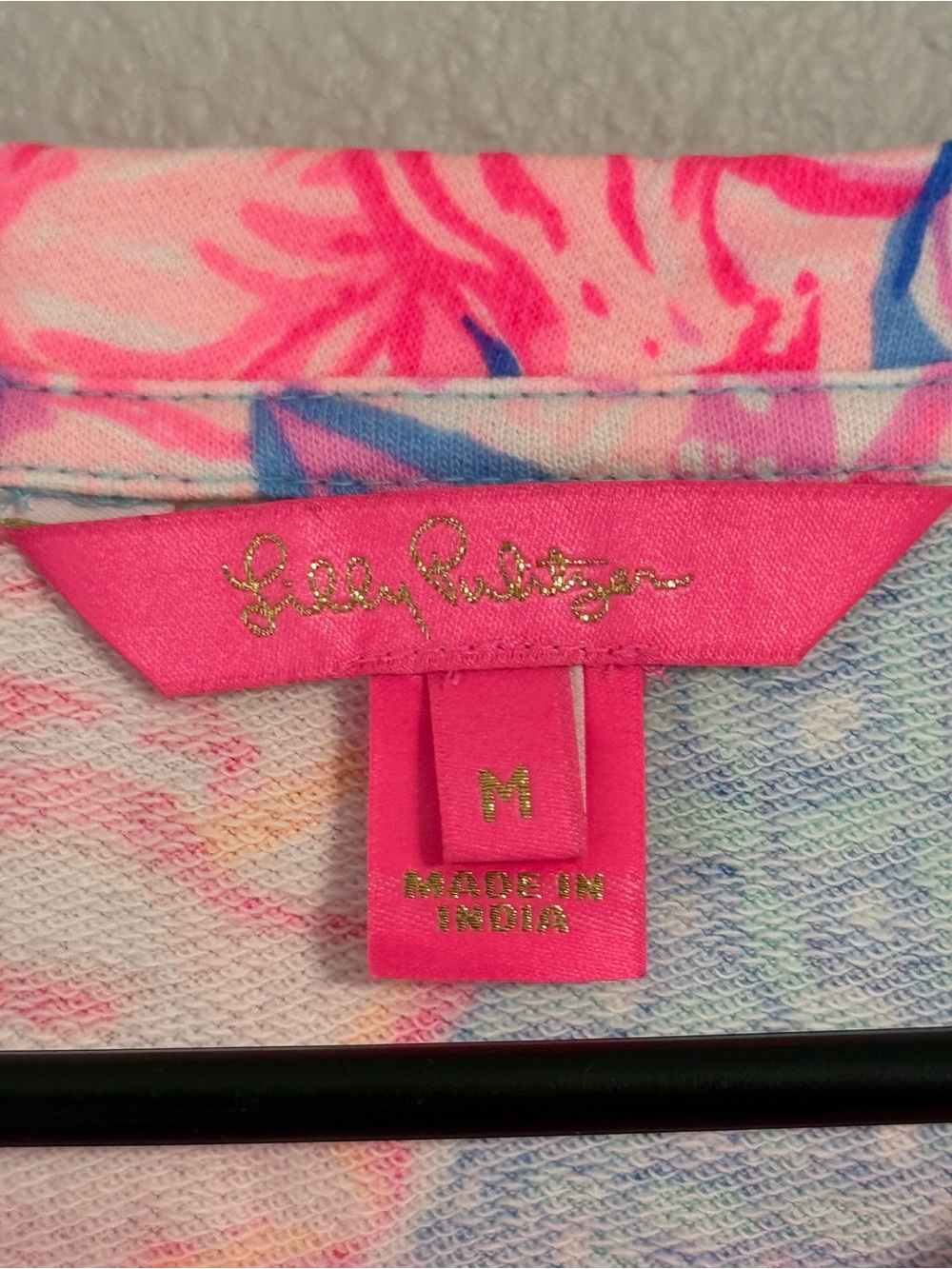 Lilly Pulitzer NWOT Pink & Blue Floral Long Sleeve Sweatshirt - Picture 5 of 9